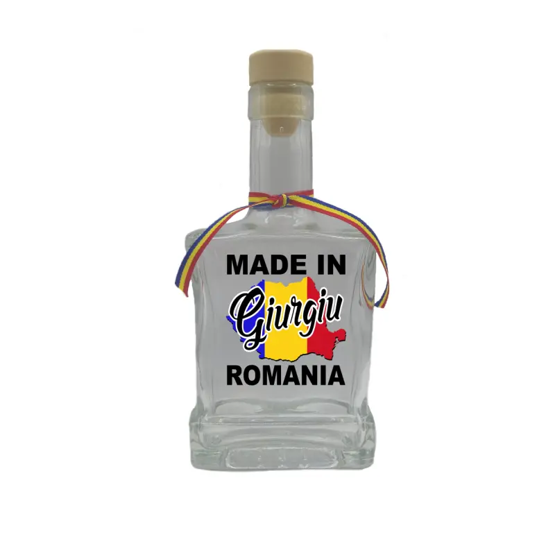 Made in giurgiu romania, sticla cu mesaj plata, 250 ml, model divgs179 06 21